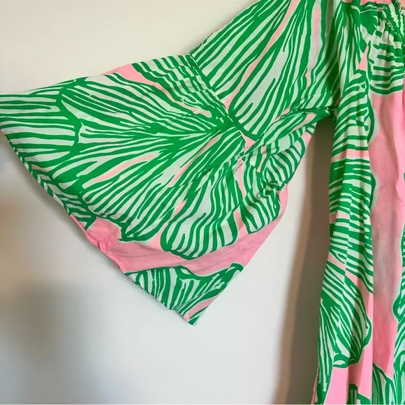 Lilly Pulitzer Green and Pink Blouse - Picture 2 of 3